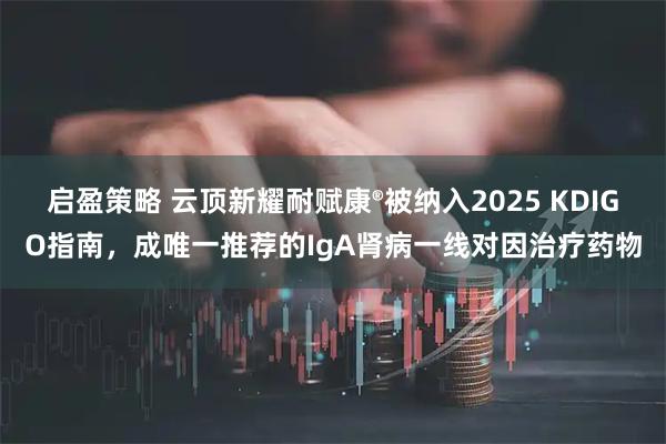 启盈策略 云顶新耀耐赋康®被纳入2025 KDIGO指南，成唯一推荐的IgA肾病一线对因治疗药物