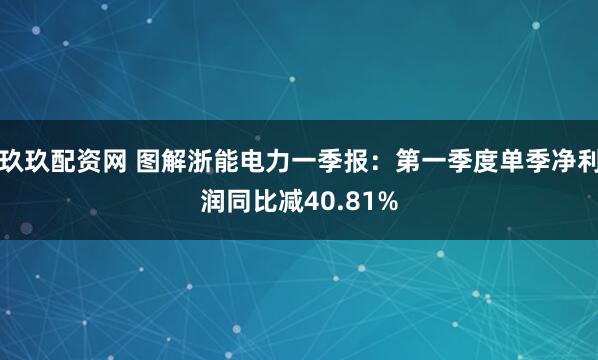 玖玖配资网 图解浙能电力一季报：第一季度单季净利润同比减40.81%